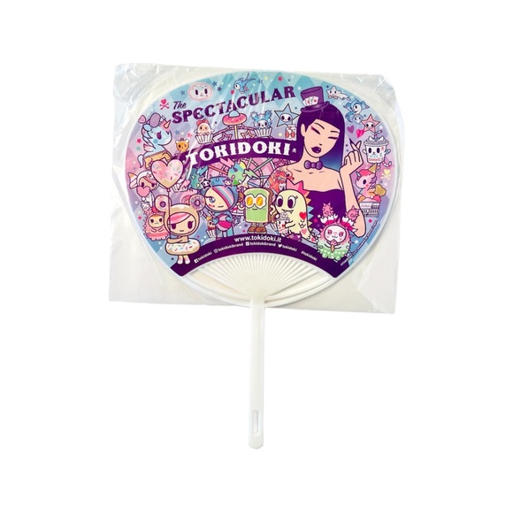 Tokidoki Hand Fans Unicorno Donutella Cactus Cute Colorful Designs Lot of 4 NEW - Picture 4 of 9